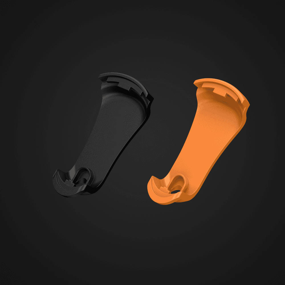 Nuevos clips para zapatilla para Stryd - Naranja y negro